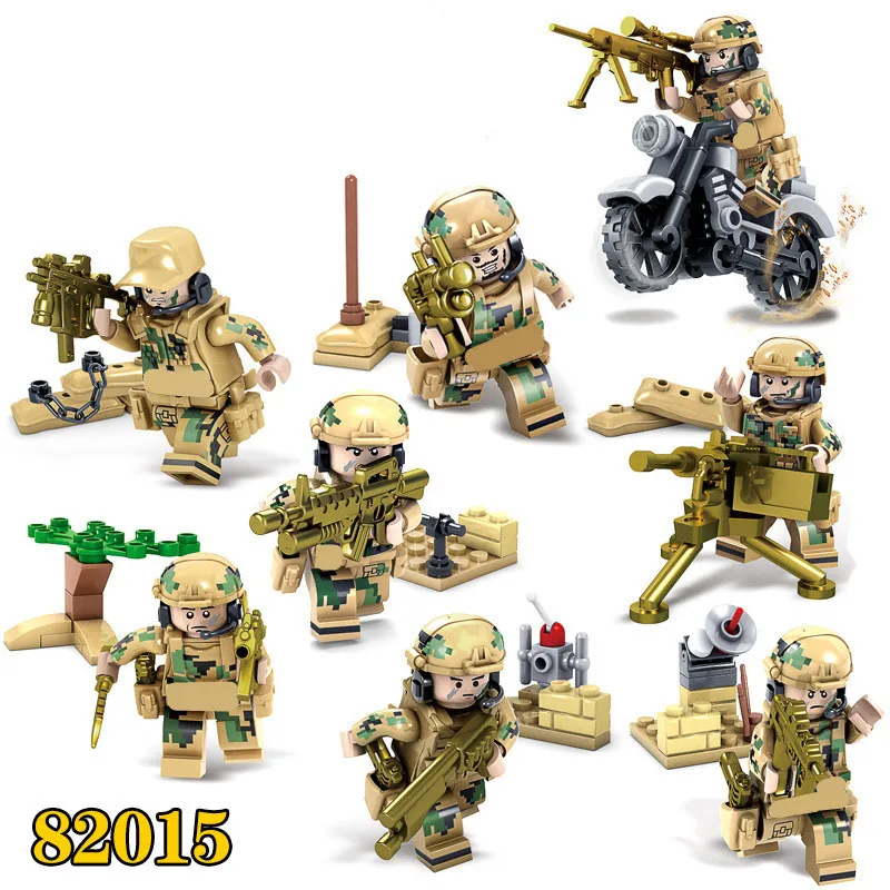 

Special Forces Military SWAT Army Weapon Soldier Marine Corps Building Blocks Compatible LegoINGlys Figures Toy Christmas Gift