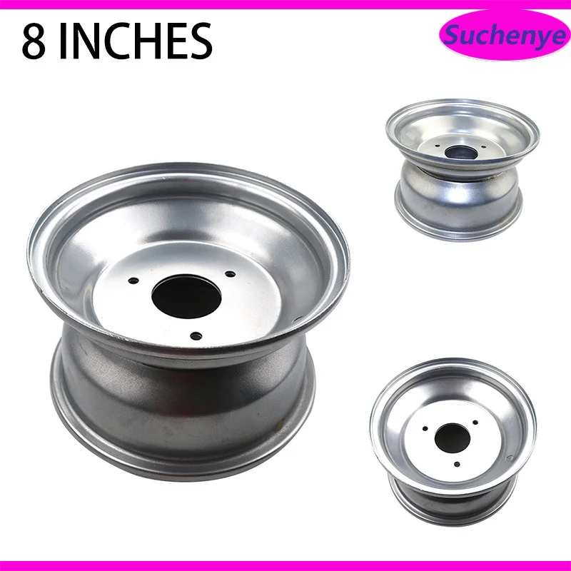 

8 inch 3-hole Iron wheel hub Front suitable for 18x9.50-8 19x7-8 Tubeless Tires ATV kart front and rear Tire Hub
