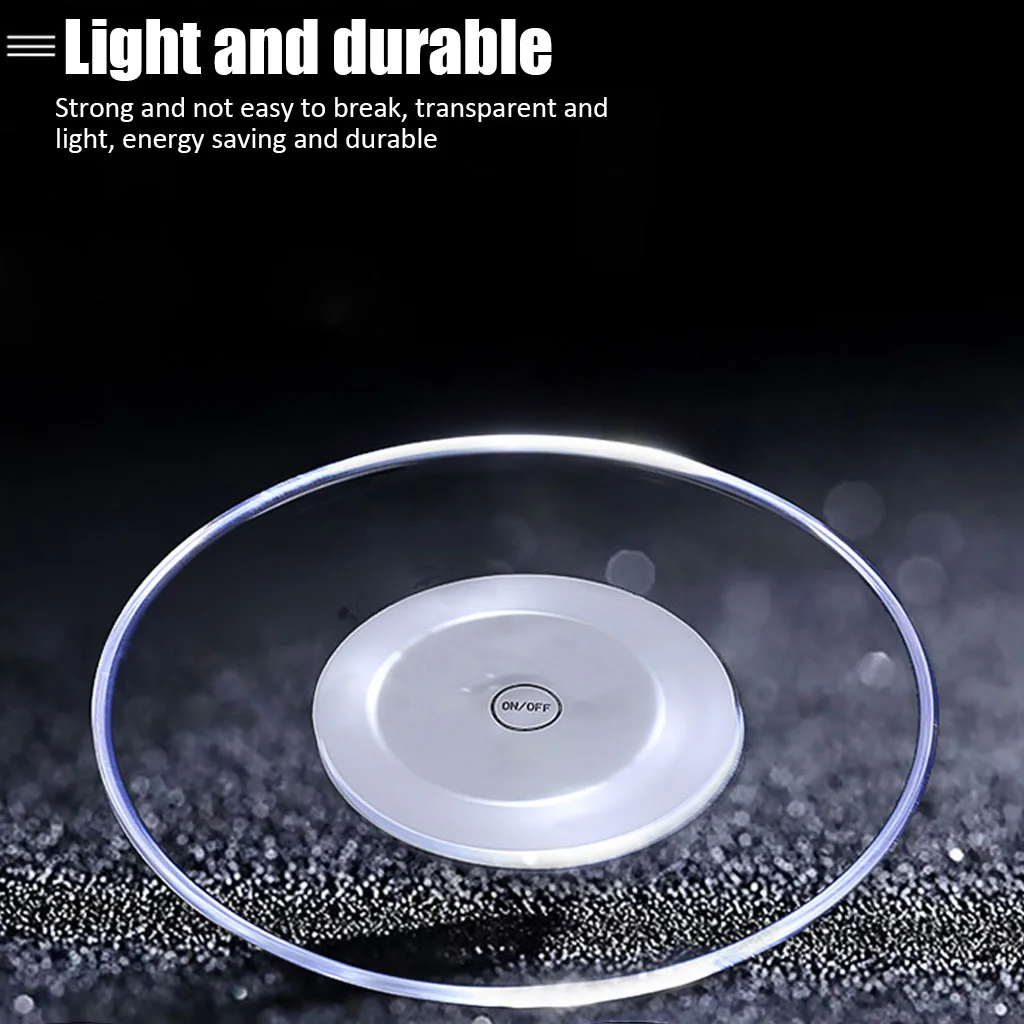 Cocktail Coaster Flash для бара, для бармена светильник ing Base Lamp Placemat акриловый кристалл ультра-тонкий светодиодный светильник Coaster для обеденного стола