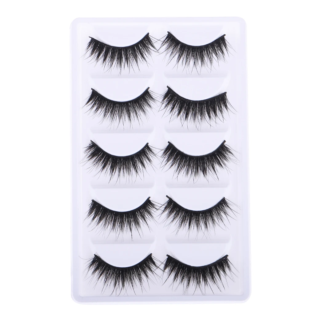 10 Pcs Black False Eyelashes For 12 Inch Blythe Dolls Makeup Accessory