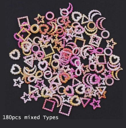 3D Nail Charms Kawaii Candy Mixed Resin For Acrylic Nail Art Tips Rhinestones Decoration Manicure Tool