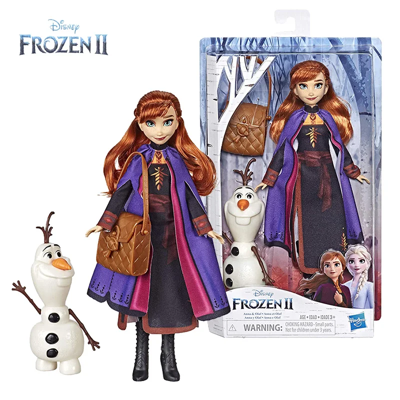 Оригинальная кукла Disney Холодное сердце 2 Анна со встроенной фигуркой Олафа
