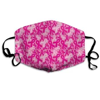 

NiYoung Women Men Teens Washable Reusable Face Masks with Elastic Ear Loop, Anti Dust Pollution Face Mask (Breast Cancer