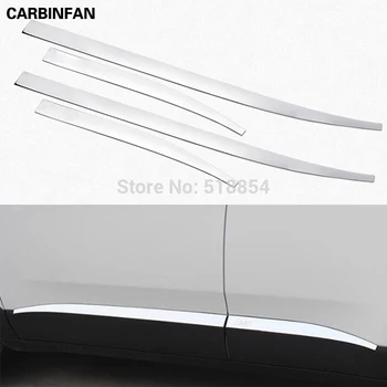

ABS CHROME BODY MOLDING DOOR SIDE LINE GARNISH TRIM COVER PROTECTOR STYLING GUARD LINING STRIP FIT FOR 2015 2016 JEEP RENEGADE