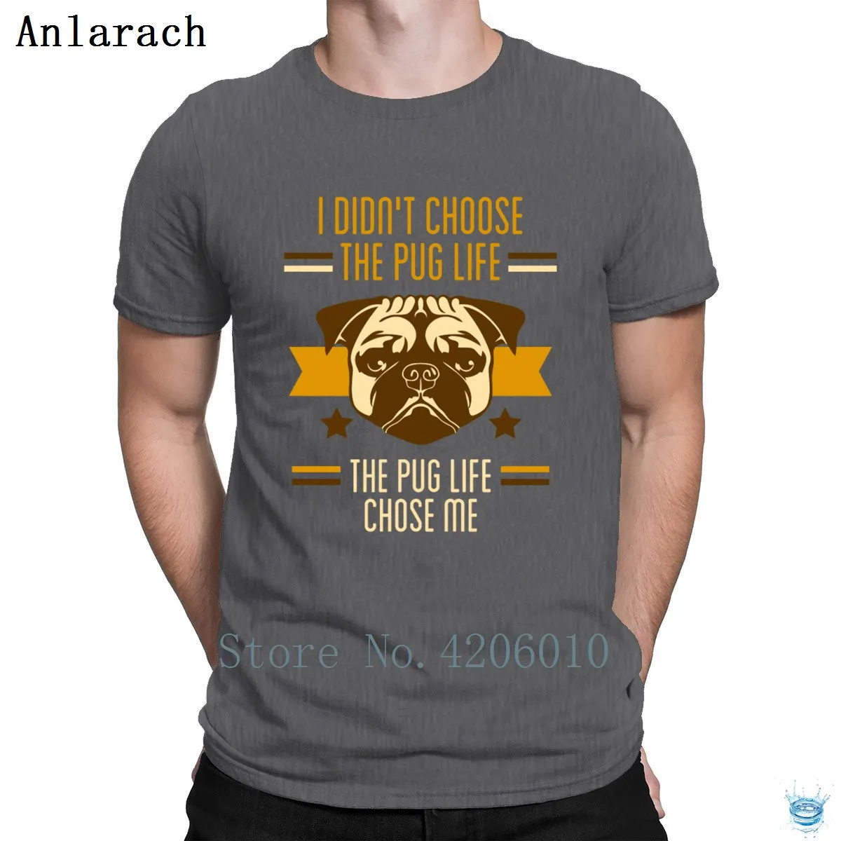Футболка с Мопсом Life Choose Me, винтажная облегающая S-3xl футболка для мужчин, персонализированная удобная мужская футболка Sunlight
