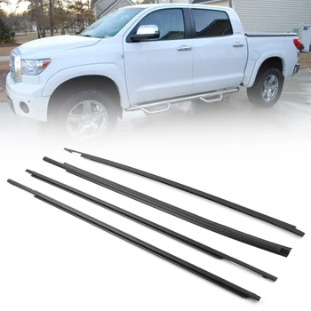 

Car Weatherstrip Door Window Seal Belt Molding Trims For Toyota Tundra CrewMax 2007 2008 2009 2010 2011 2012 13 14 16 17 18 2019