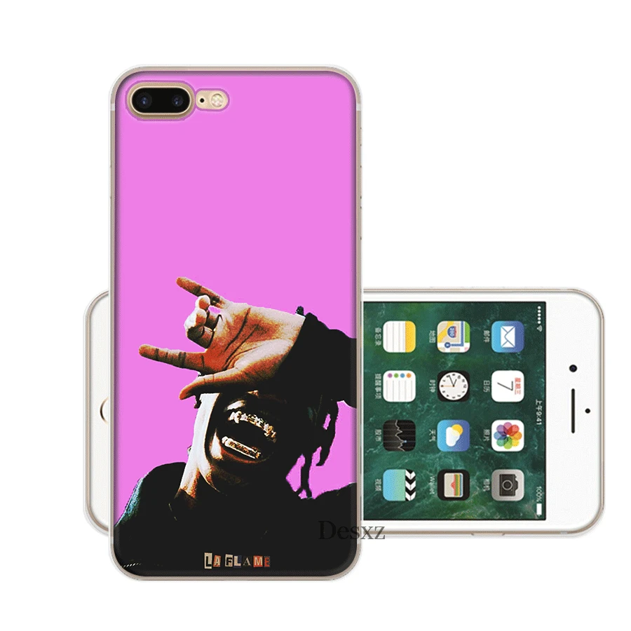 Мобильный чехол для телефона Iphone X XS Max XR 6 6S 7 8 Plus 5 5S SE жесткий чехол Трэвиса Скотта хип-хоп - Цвет: 8
