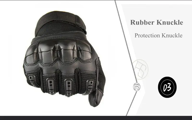 Полный палец Сенсорный экран тактические перчатки резиновые костяшки военные защитные перчатки с защитой суставов спортивные походные противоскользящие перчатки