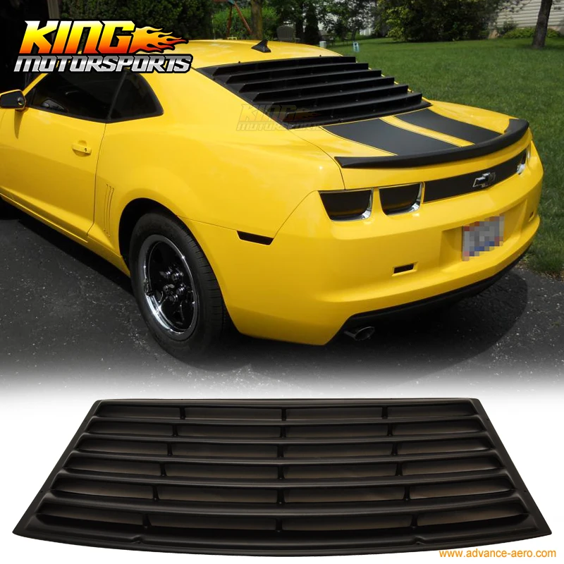 Неокрашенные жалюзи для заднего стекла Chevrolet Camaro 2010 2015 черный PUR США бесплатная