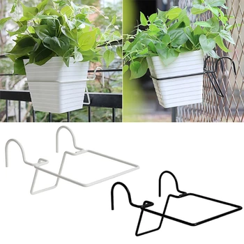 

Garden Supplies Hanging Plant Bracket Balcony Flower Pot Rack Outdoor Railing