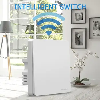 

Durable Smart Switch Wear-resistant Solid Smart Phone APP Remote Control Button Lamp Wireless Touch Panel Wall Switch