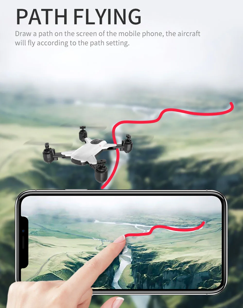 Shrc H1 Wifi 4k камера Fpv высота держатель оптического потока складной селфи Дрон интеллектуальный контроль оптического потока позиционирования 4k