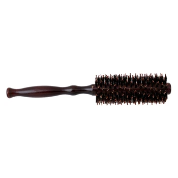 

Bristle Combs Pro Salon Round Comb Curly Hair Massage Comb Gourd Roll Pear-Head DIY Natural Wood Hairstyling Brushes
