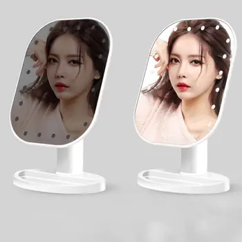 

Hot LEDs Light Touch Screen 180 Degree Adjustable Table Makeup Cosmetic Mirror