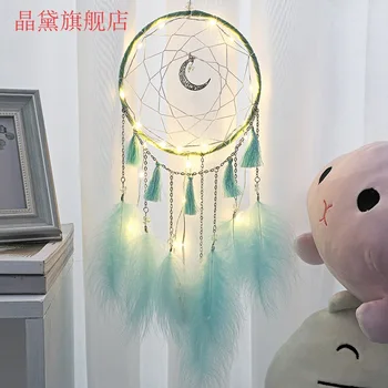 

Students Dormitory Hanging Decoration Inheritant Celebrity Style Park Fill Dreamcatcher Material DIY Feather Birthday Gift Home