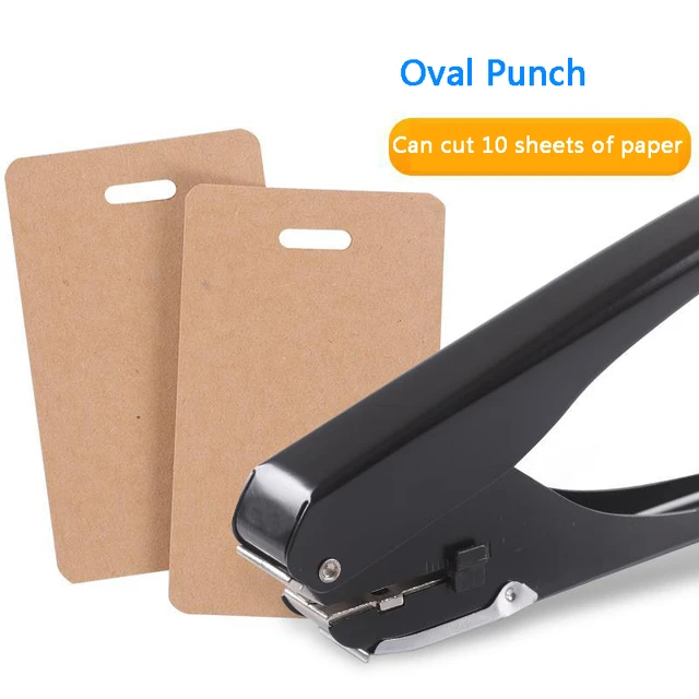 High quality Handheld 1-Hole Metal Punch Make One Can 8 Pages tag