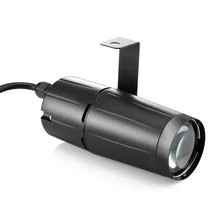 3 Вт Светодиодный светильник с белым лучом, точечный светильник, супер яркая лампа, зеркальные шары, диско-DJ эффект, сценический светильник, для KTV DJ, вращающийся тонкий светильник