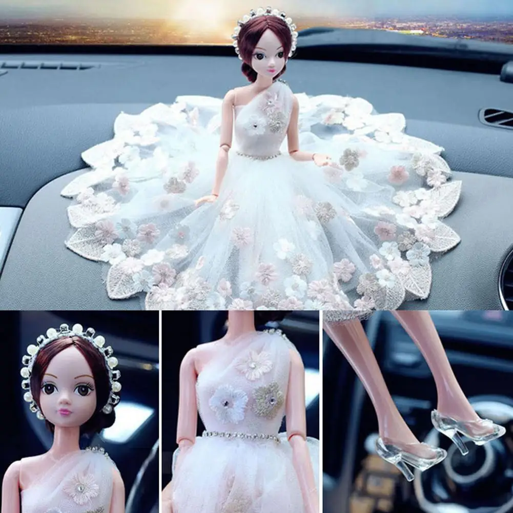 Милые свадебные куклы невесты Декор Авто украшения интерьерный дисплей орнамент аксессуар подарок аксессуары для салона автомобиля украшения