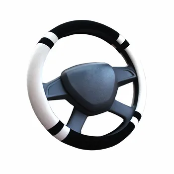 

Four Seasons General Flocking Car Steering Wheel Cover 6 Colors to Choose For 37- 38 CM 14.5"-15" Braid on Steering-Wheel Cape