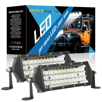

1 pair LED Work Light 8 inch 144W Spot Beam Offroad SUV Driving Fog Lamp Cross Daytime Running Lights