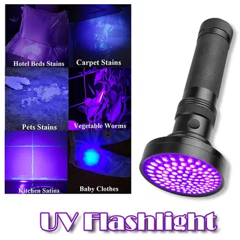 

Purple Light Flashlight UV Fluorescent Agent LED Flashlight Lamp Visible Stains Spiral Enegy Saving Black Light Violet Lamps