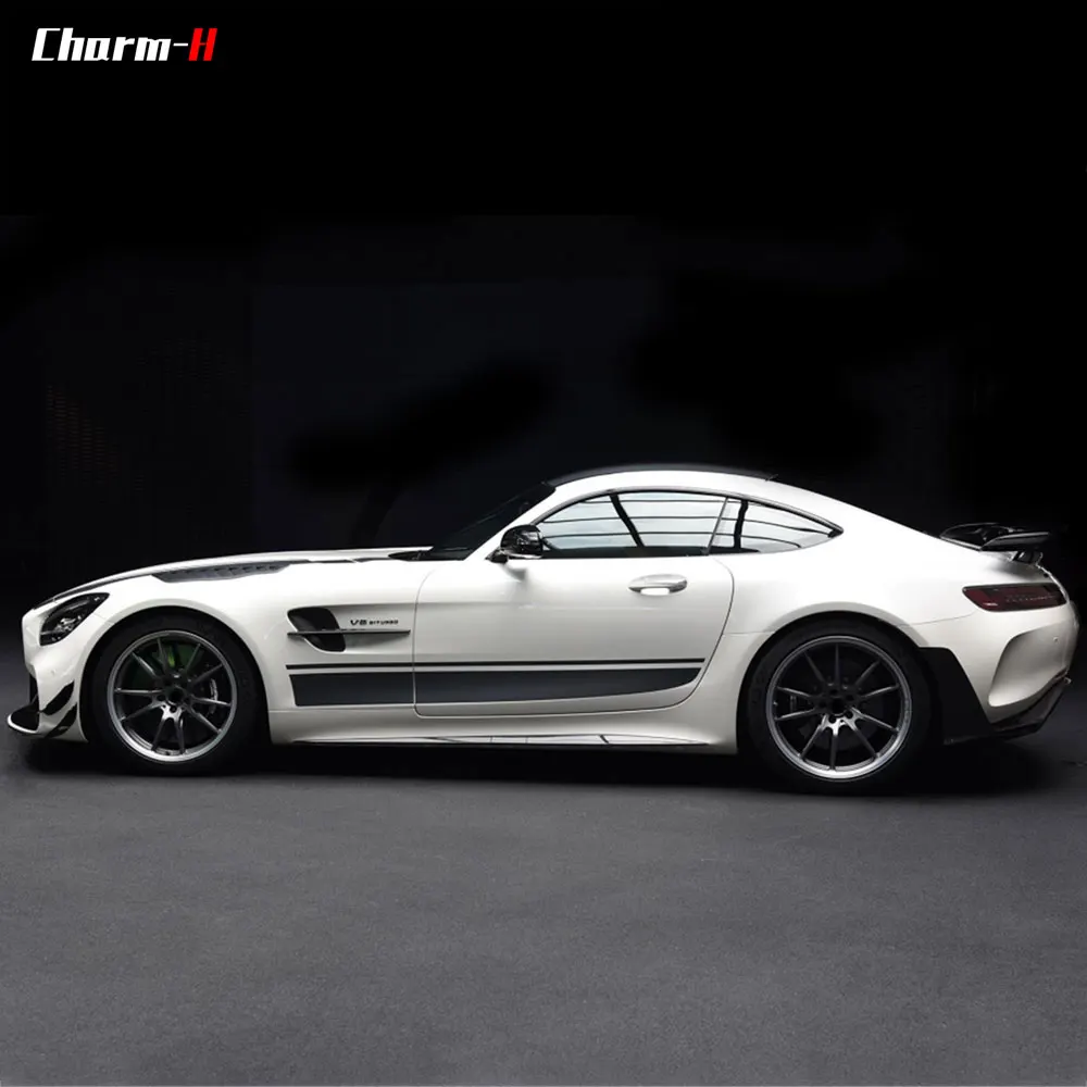 Car Styling Hood Side Roof Rear Stripes for Mercedes Benz AMG GT 2015-Present Body Kit Decor Decals Stickers Accessories