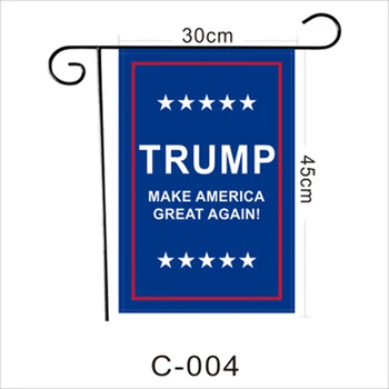 

30*45cm Trump Garden Banner 2020 America Presidential Election Banner Flag Single Sided Printed Donald Trump US Flag Garden Flag