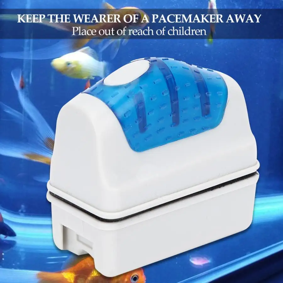 Aquarium Magnetic Brush Trumpet Best Selling Family Fish Essential Convenient Cleaning Tool Glass Algae Scraper Floating | Дом и сад
