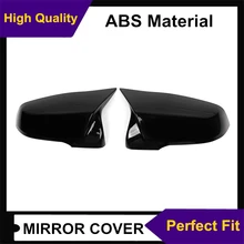Пара задних боковых зеркал крышки подходит для bmw F52 F39 F48 F49 ABS материал глянцевый черный/белый зеркало заднего вида крышка отделка