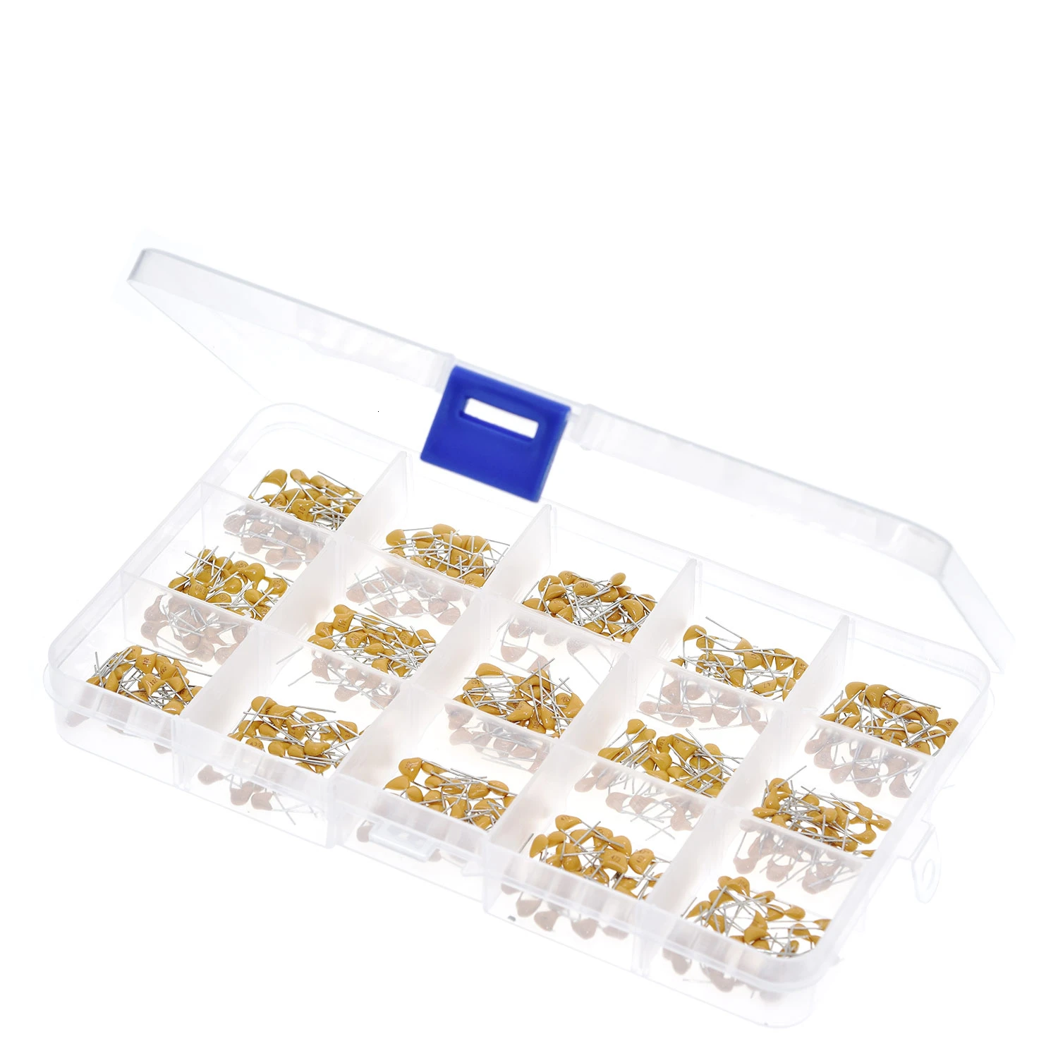 450pcs 15 Value Ceramic Capacitor Set 50v Multi-layer Assortment Box 10pf To 100nf Electronic Components Capacitor Kit 024