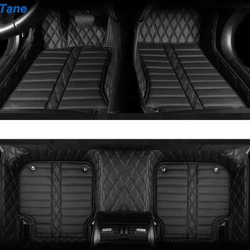

Tane leather car floor mats For ford fiesta mk7 explorer 5 everest kuga 2008 fusion 2008 2014 2015 edge accessories carpet rug