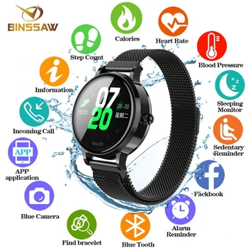 

BINSSAW 2020 NEW Smart Bracelet Band With Heart rate Monitor ECG Blood Pressure IP68 Fitness Tracker Wrisatband Smart Watch+BOX