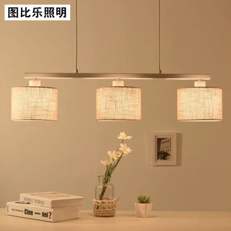 

Nordic Modern Minimalist Fabic Lampshade Pendant Light For Bedroom Study Living Room Lamp pendant lights