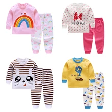 От 6 месяцев до 3 лет унисекс; детская одежда; bopajamas; комплекты для новорожденных; хлопковая одежда для маленьких девочек; одежда для сна; Комплект для маленьких девочек; унисекс