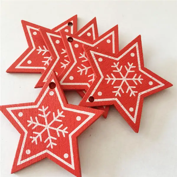 Star Red 2 10 шт. 6 ''(15 см) Блестящий полый искусственный цветок для детей, украшение для дня рождения, новогодний, Рождественский Декор для дома Navidad - Цвет: Star Red 2