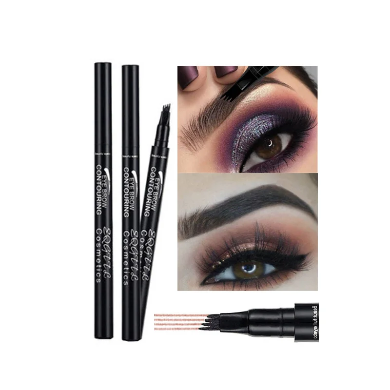 Eyebrow Pencil Four-fork Soft Liquid Eye Brow Pen Eyes Makeup New Design Make up Easy to Wear Eyebrows Drawing Cosmetics Tattoo Eyebrow Pencil Four-fork Soft Liquid Eye Brow Pen Eyes Makeup New Design Make up Easy to Wear Eyebrows Drawing Cosmetics Tattoo