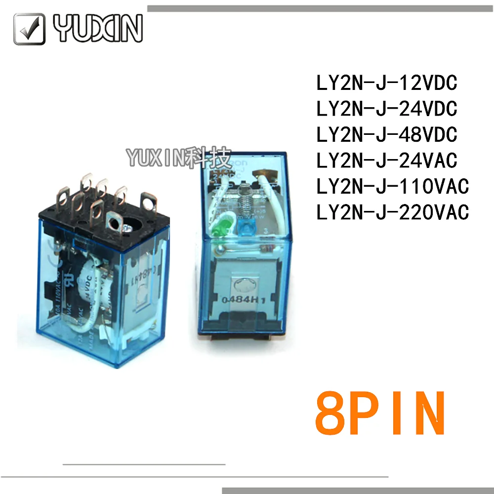 2 шт./лот 100% оригинальный и новый реле LY2N-J-24VAC LY2N-J-110VAC LY2N-J-220VAC LY2N-J-12VDC LY2N-J-24VDC LY2N-J DC24V