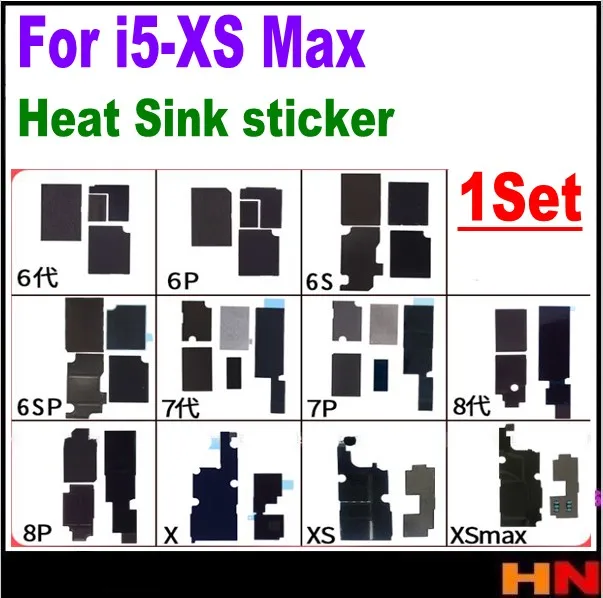 

1set motherboard Anti-static Sticker Heat Sink sticker for iPhone 5s 6 6S 7 8 plus X XS MAX Logic board heat dissipation cooling