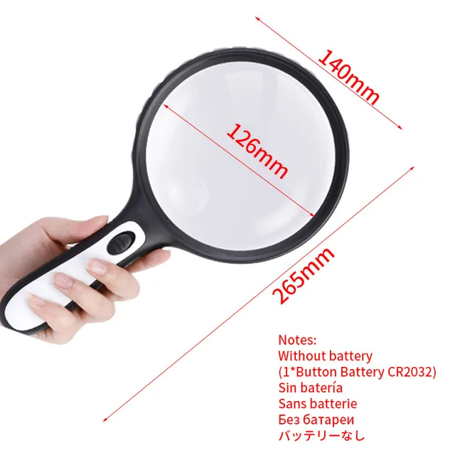 Professional Magnifying Glass Illuminated Magnifier With Led Light Illumination Loupe Magnifiers Reading Glasses Magnification Magnifiers Aliexpress