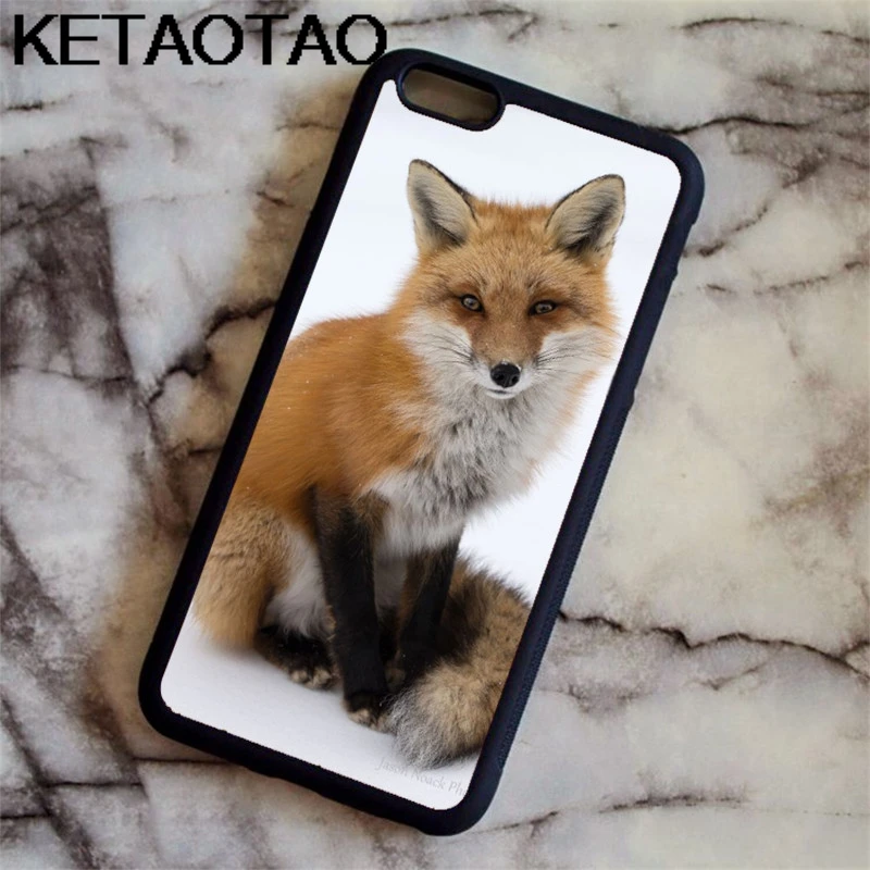 Зеленый KETAOTAO лиса акварель Винтаж чехол для телефона s для iPhone 4S SE 5C 5S 6S 7 8 SE X Plus XR XS Max Чехол Мягкий ТПУ резиновый силиконовый - Цвет: Зеленый
