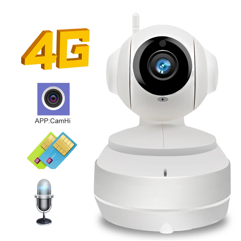 1080P 3G 4G sim карта 2 0 мегапиксельная HD P2P сеть PT Беспроводная ip камера канальная Аудио
