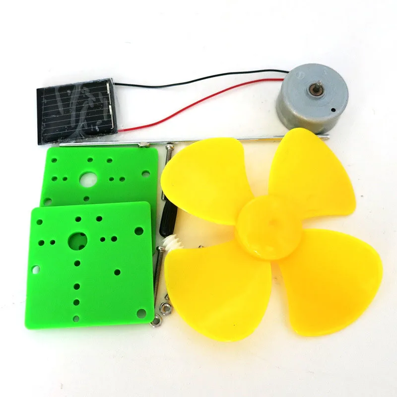 Solar Toy Engine Simple Science Experiment DIY Solar Energy Rotating Wind Mill Handmade Puzzle Assembled Toys Creative Physics Teaching Resources