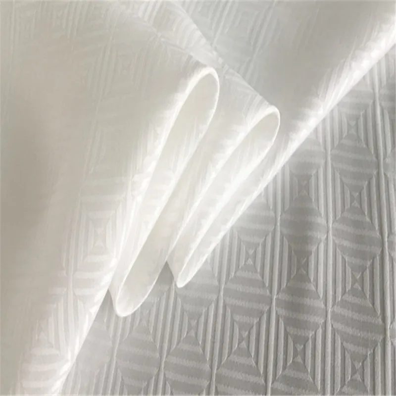 Жаккардовая шелковая хлопковая ткань 16 momme Fret классический узор парча шелковая смесь материал для изготовления красивой одежды