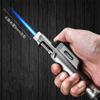 

HONEST BBQ Cigar Torch Turbo Lighter Jet Butane Gas Cigarette 1300 C Spray Gun Windproof Metal Pipe Lighter For Kitchen No Gas