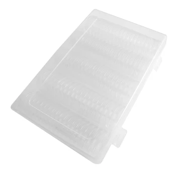 

27mm 30mm Coin Cases Capsules Holder Clear Plastic Round Storage Box