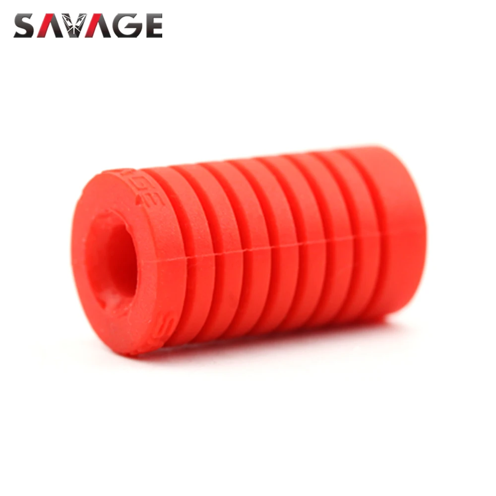 Universal Foot-Operated Left Shift Lever Foot Pad Pedal Toe Peg Cover Motorcycle Accessories Silica Gel Black/Blue/Red/Green