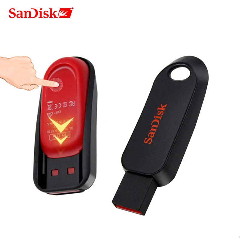 SanDisk CZ62 USB флеш накопитель 16 ГБ 32 64 Гб Флешка диск 2 0 Регулируемая карта памяти