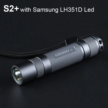 

Flashlight Convoy S2+ with Samsung LH351D Led Portable Torch EDC Flash Light Linterna Led 18650 Lantern Camping Fishing Latarka