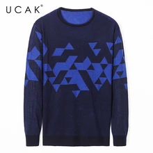 UCAK Brand Men Clothes Sweaters 2020 Autumn Winter Fashion Warm Pullover Homme Streetwear O-Neck Sweater Casual Clothing U1083