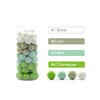 LOFCA 9mm Loose Beads 100pcs/lot Silicone Teether Round Baby Food Grade Teething Beads DIY Chewable Colorful Teething For Infant 4